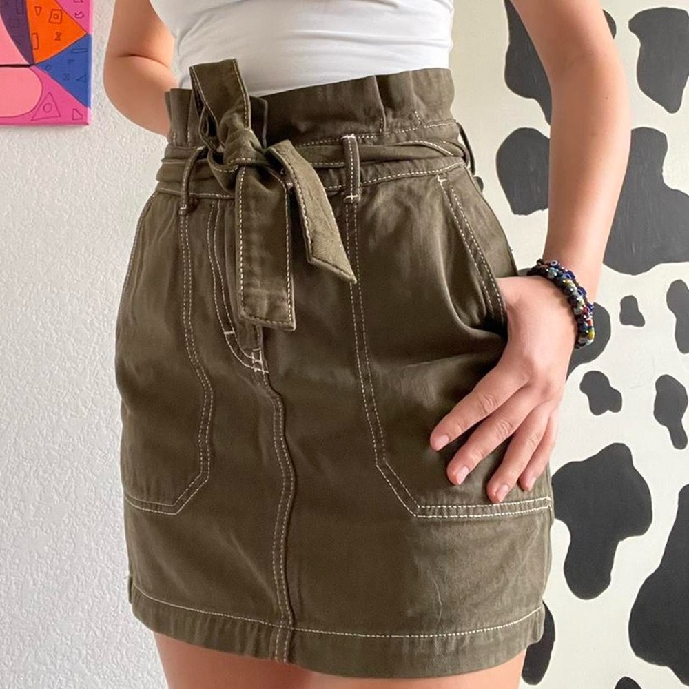 Free People paper bag skirt